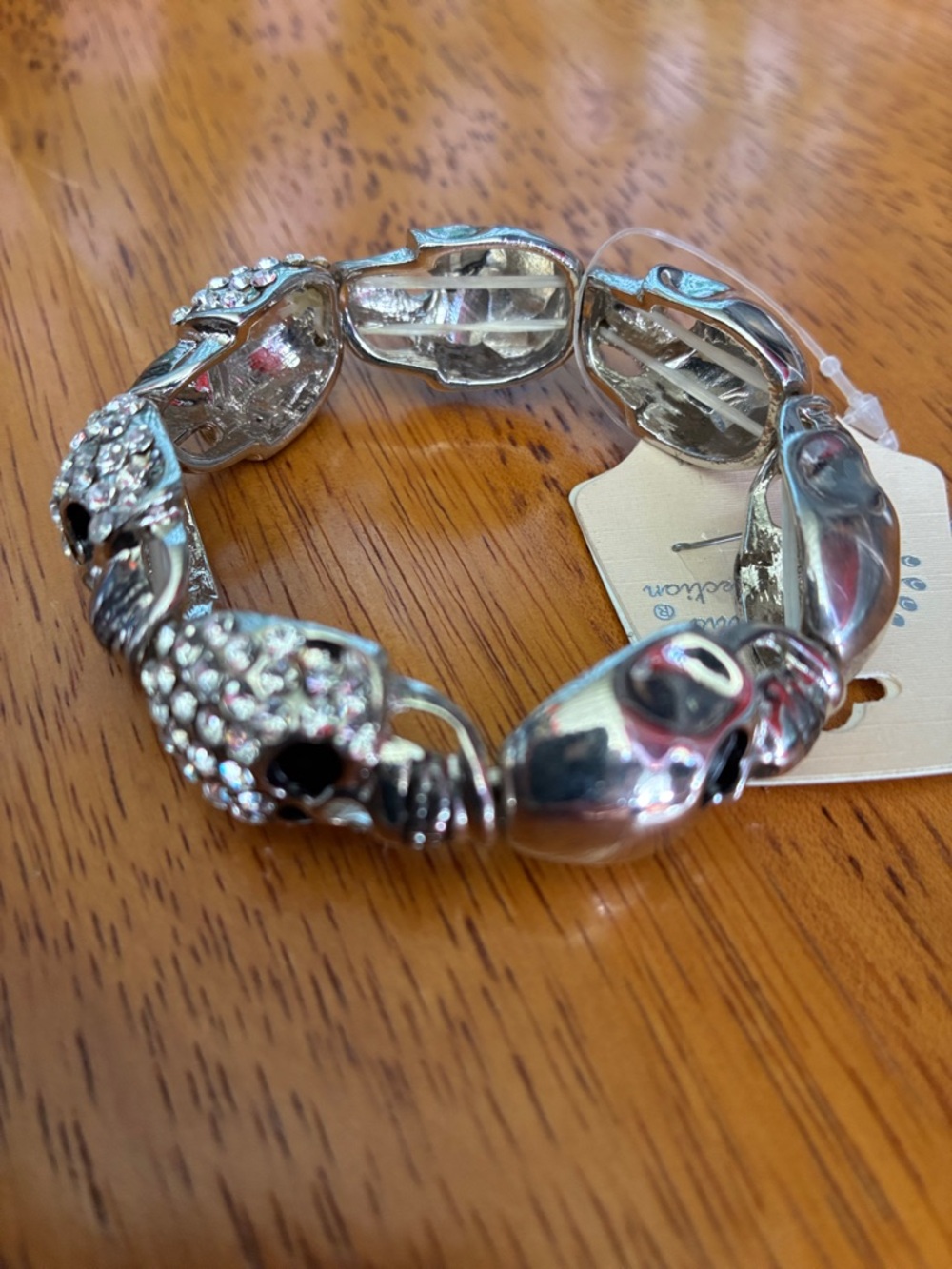 Silver Crystal Stretch Bracelet - Women Jewelry